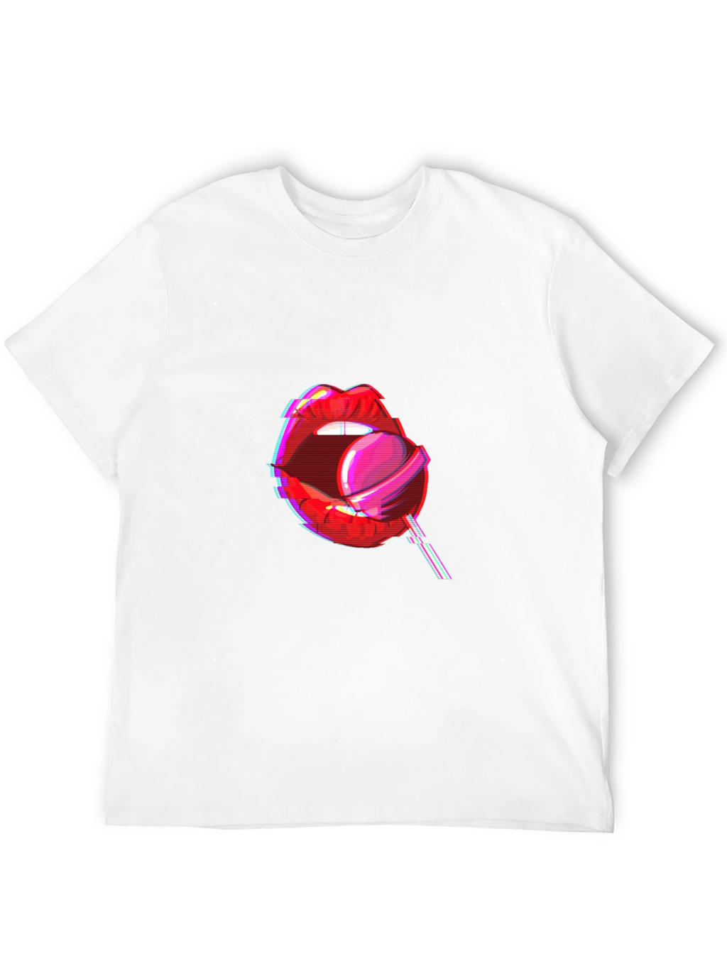 Lollipop Lips Graphic Tee - Black
