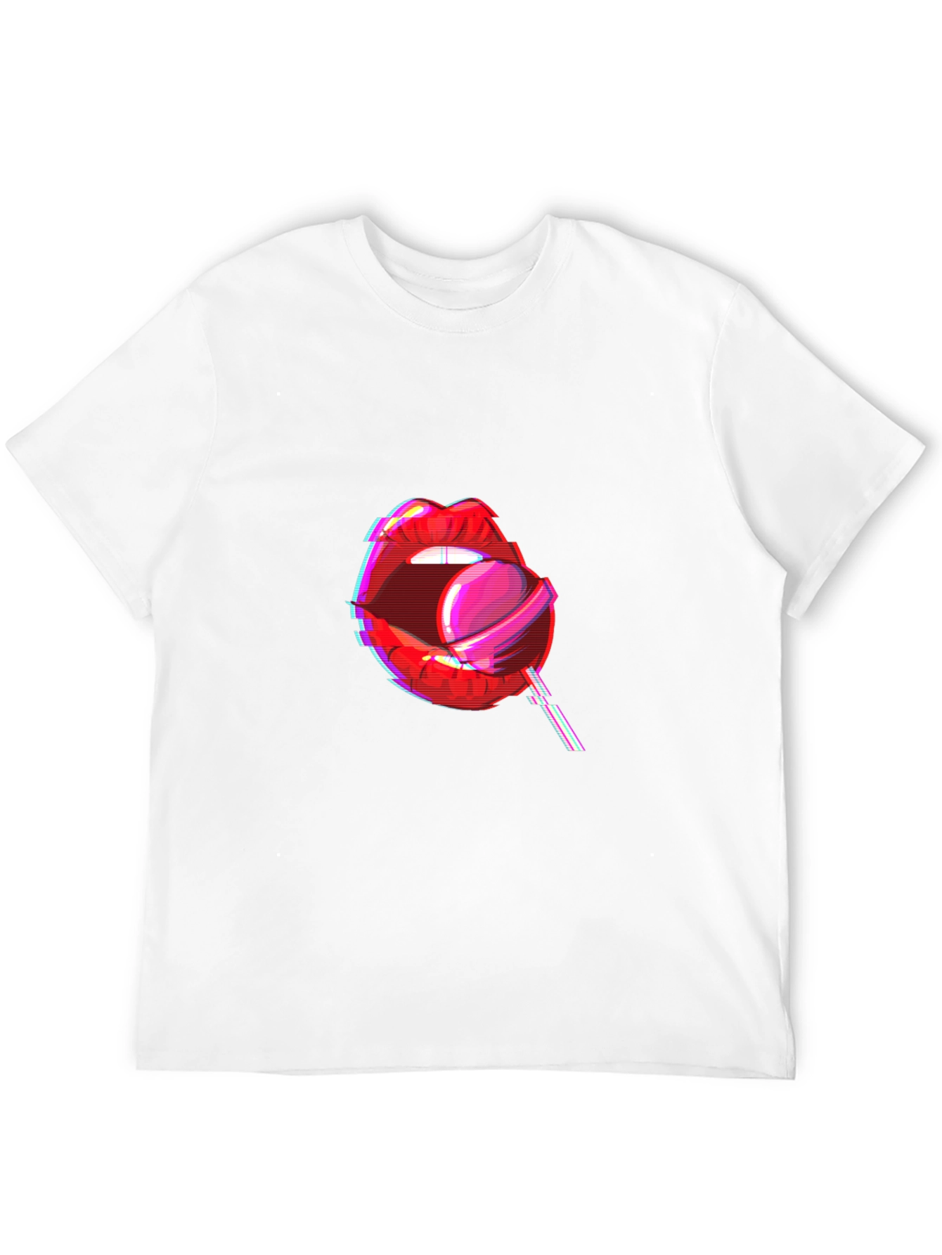Lollipop Lips Graphic Tee - Black
