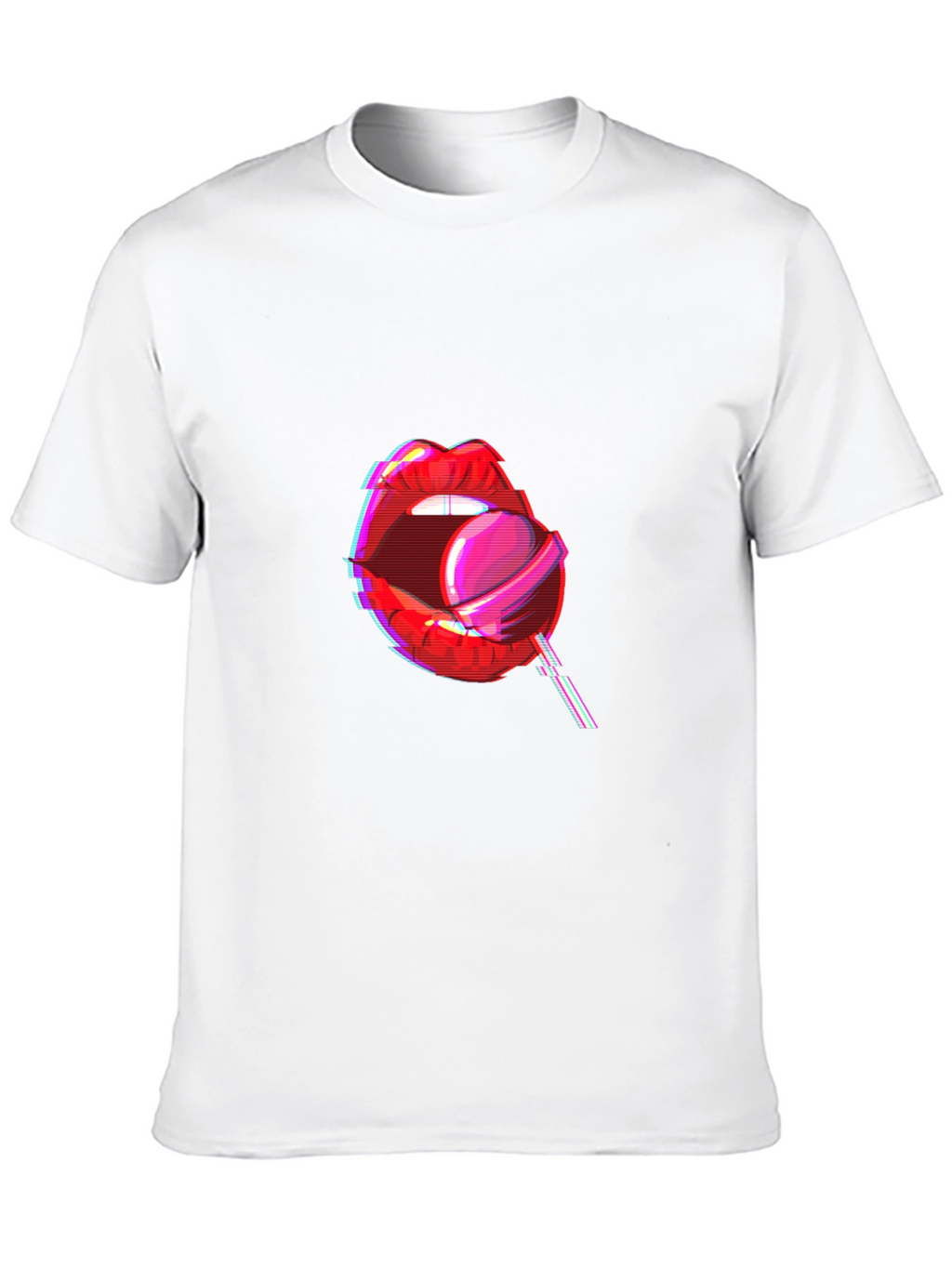 Lollipop Lips Graphic Tee - Black