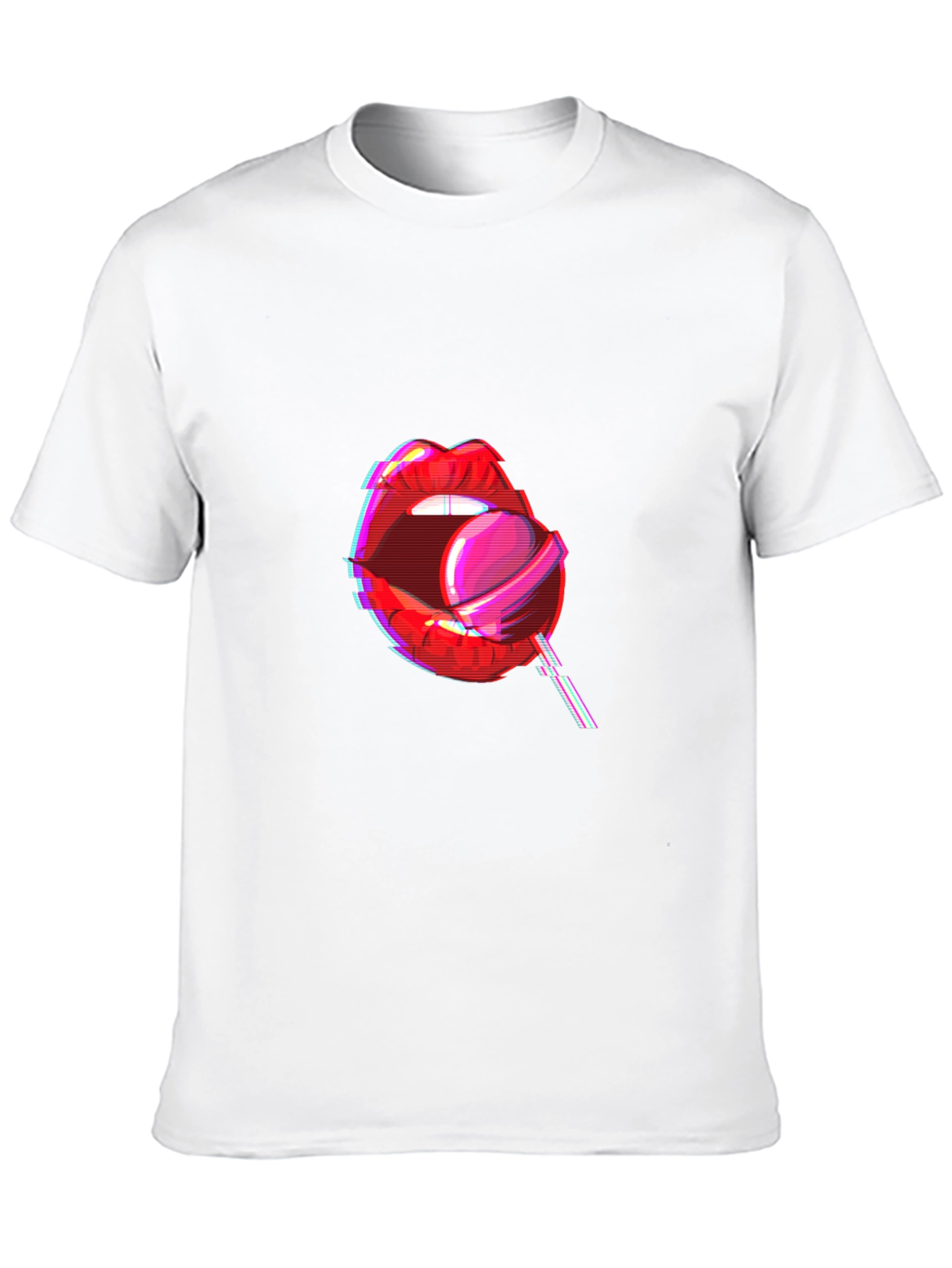 Lollipop Lips Graphic Tee - Black
