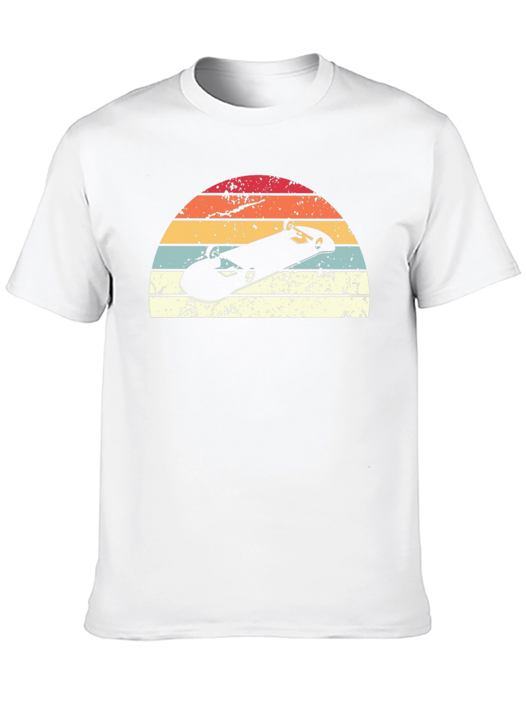 Retro Skateboard Sunset Graphic T-Shirt