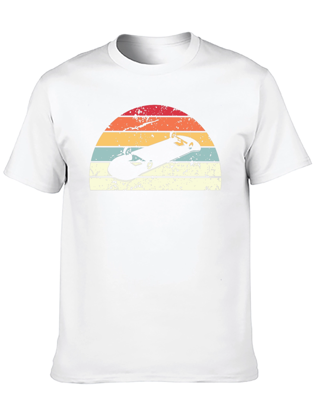 Retro Skateboard Sunset Graphic T-Shirt