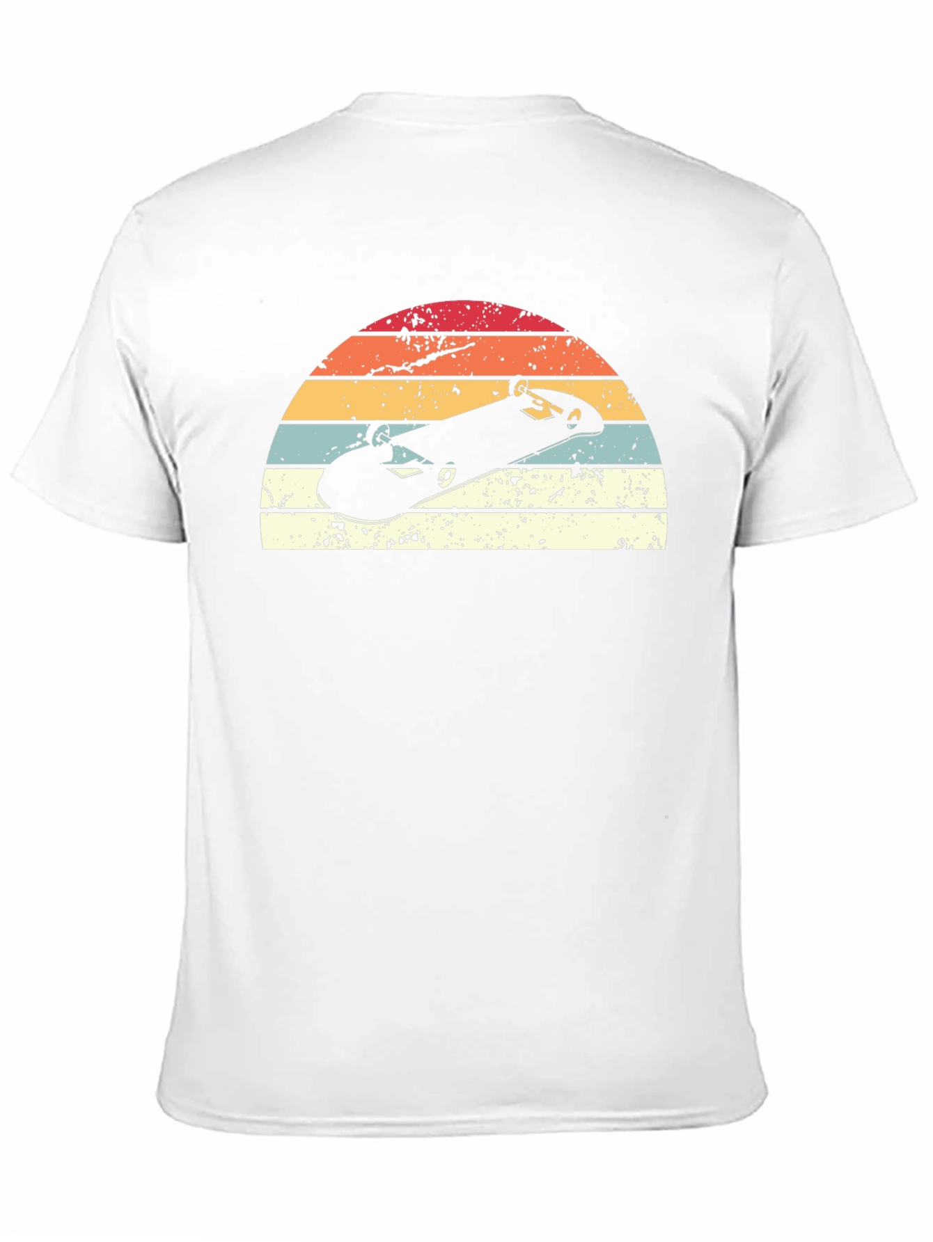 Retro Skateboard Sunset Graphic T-Shirt