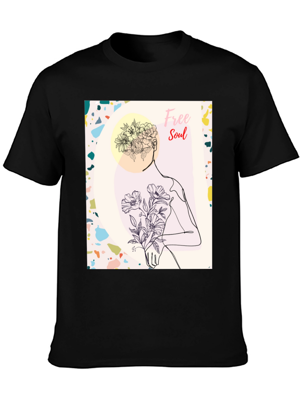 Free Soul Graphic Black T-Shirt