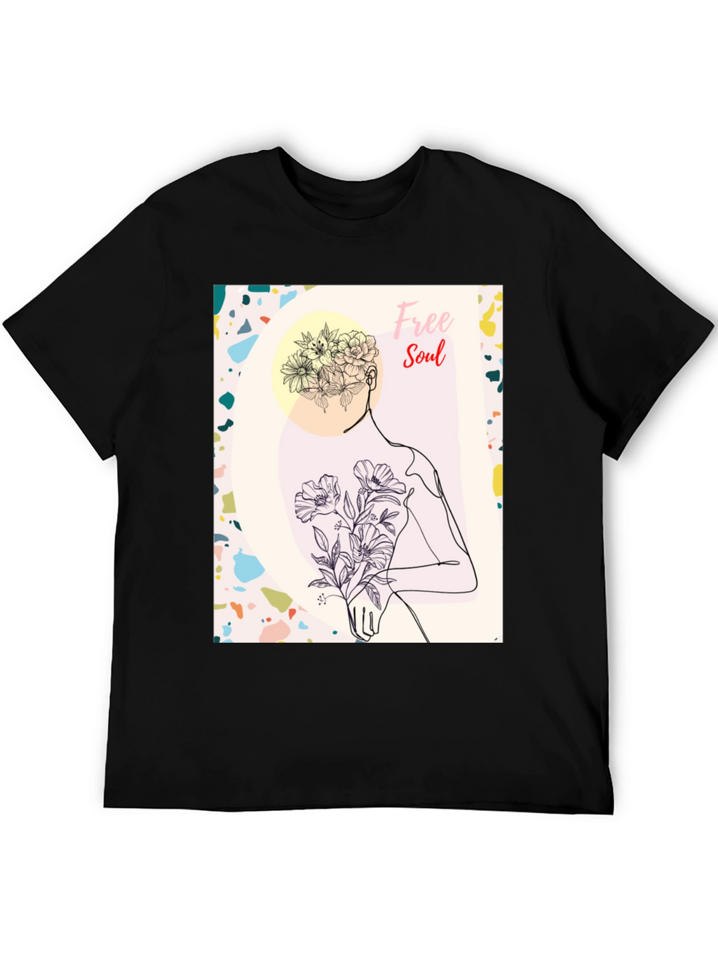 Free Soul Graphic Black T-Shirt