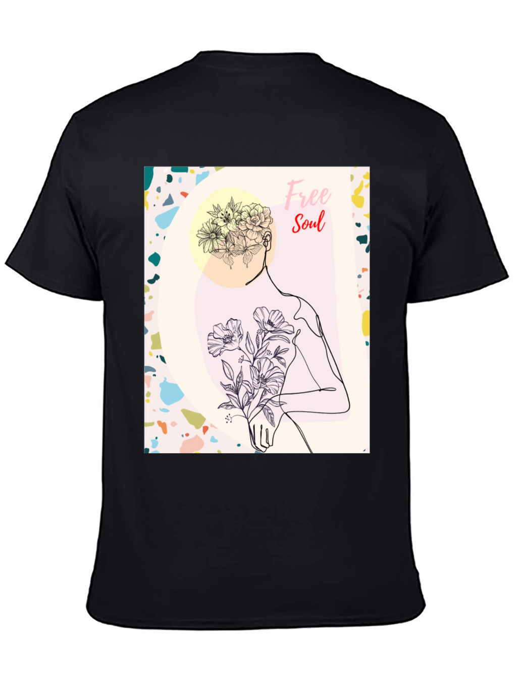 Free Soul Graphic Black T-Shirt