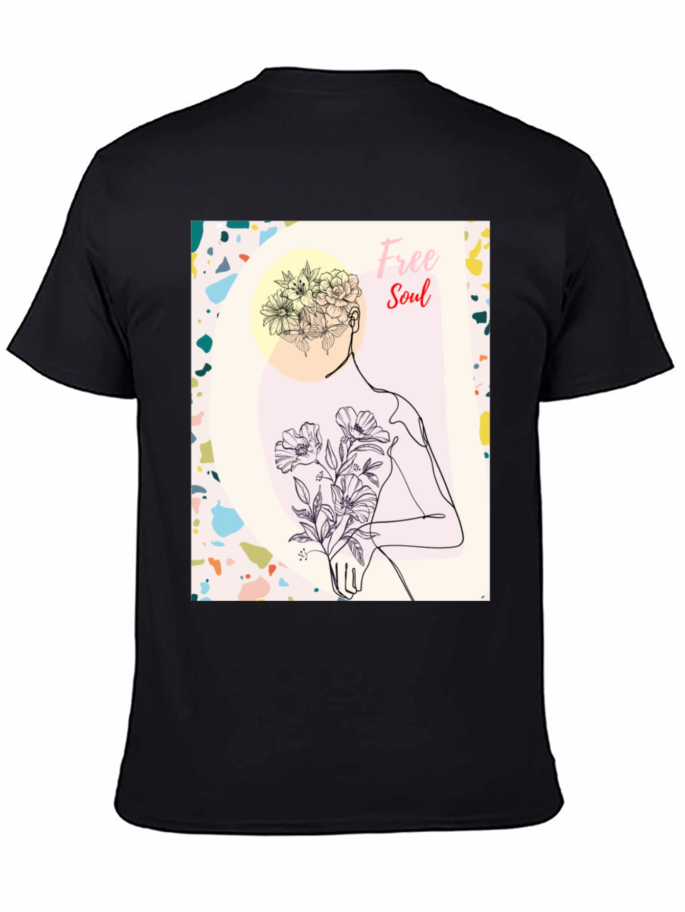 Free Soul Graphic Black T-Shirt