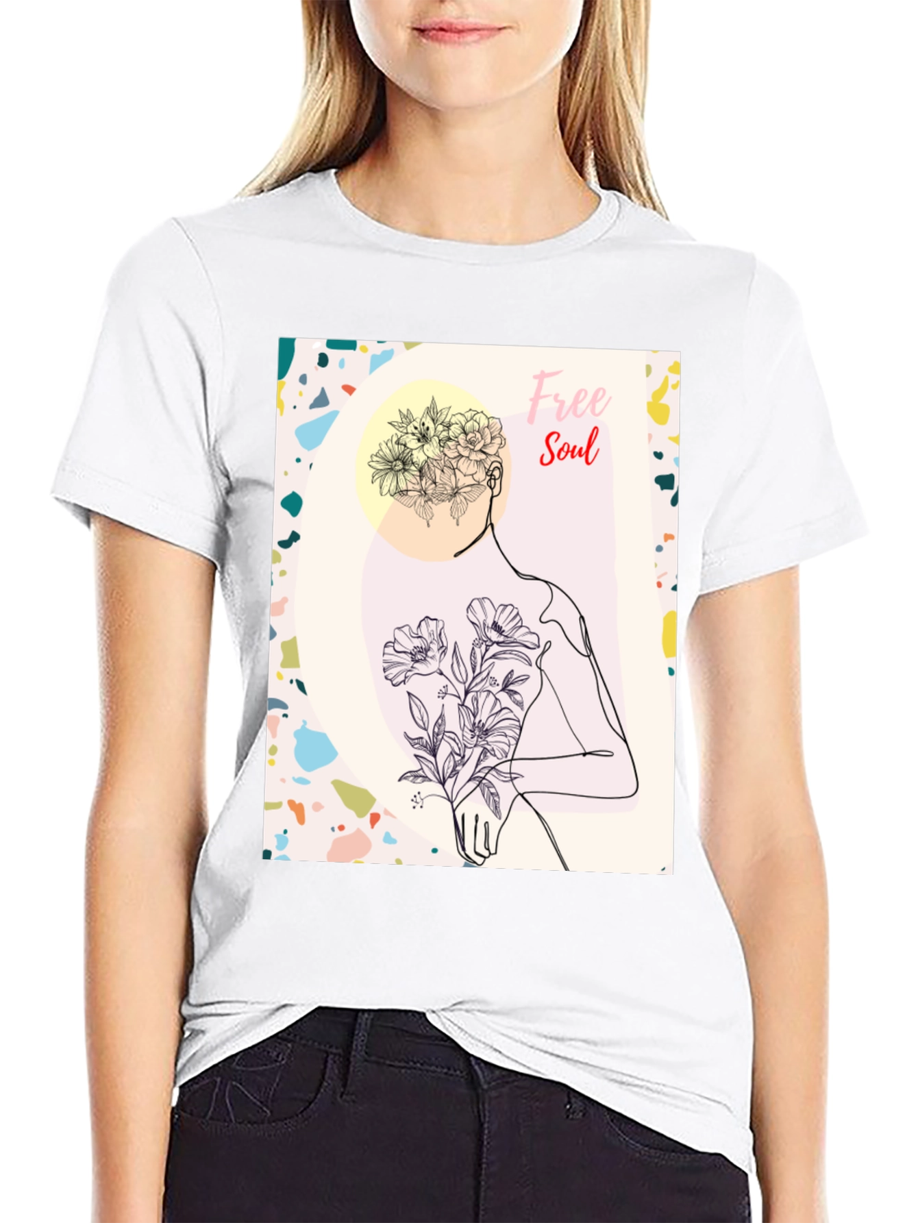 Free Soul Graphic Black T-Shirt