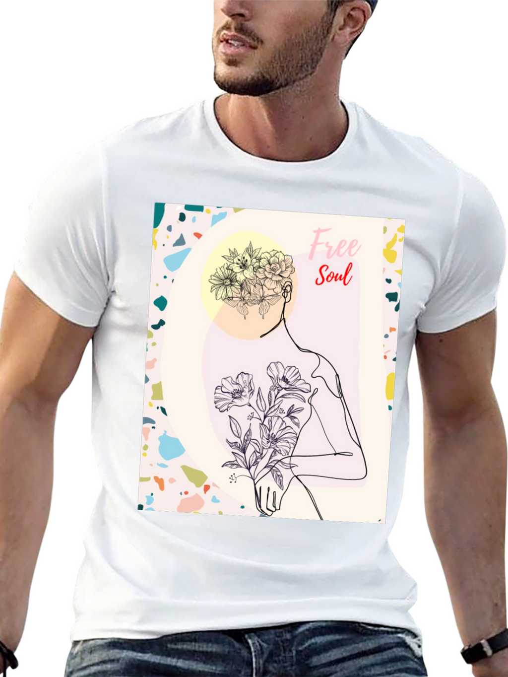 Free Soul Graphic Black T-Shirt