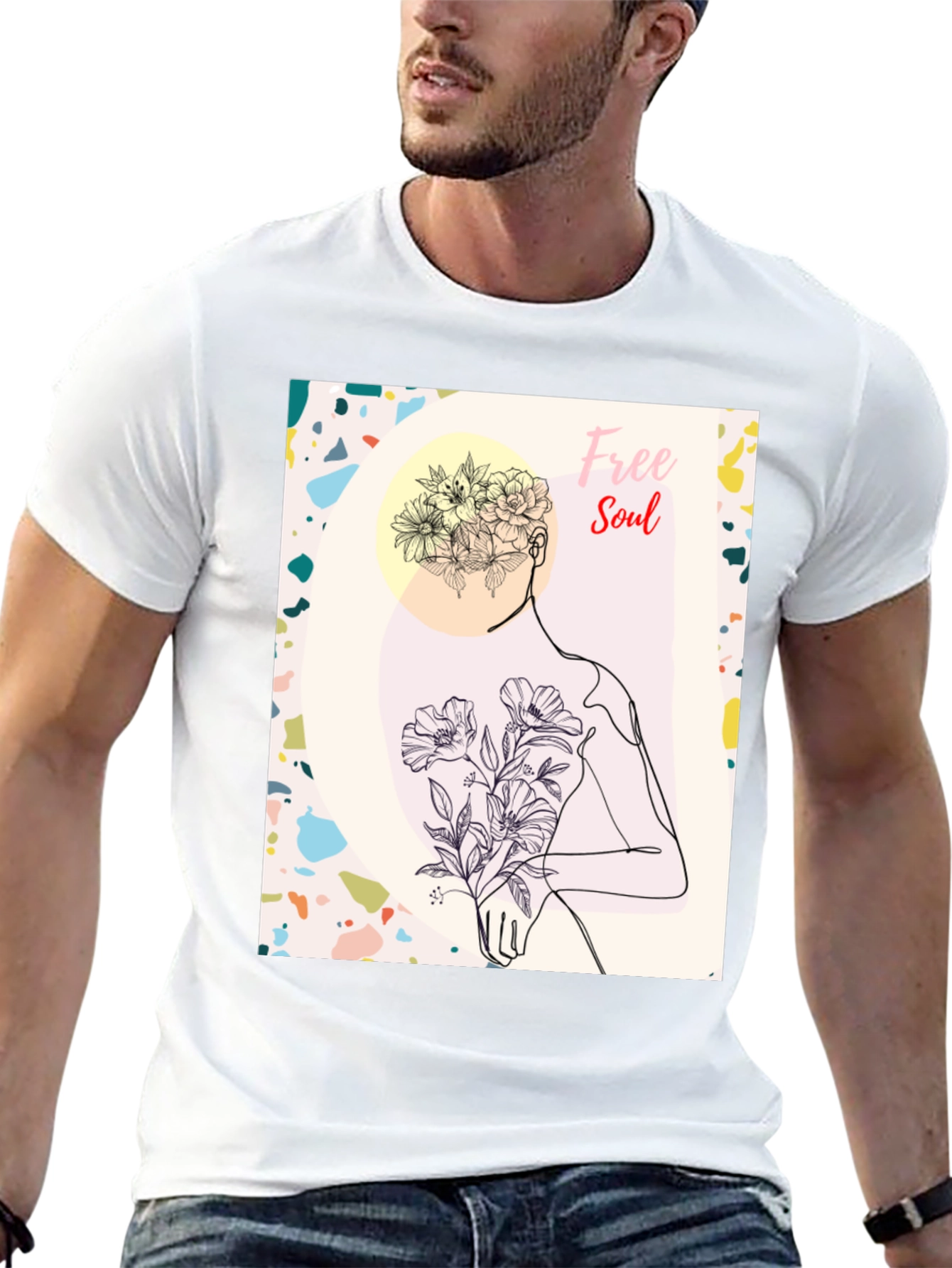 Free Soul Graphic Black T-Shirt