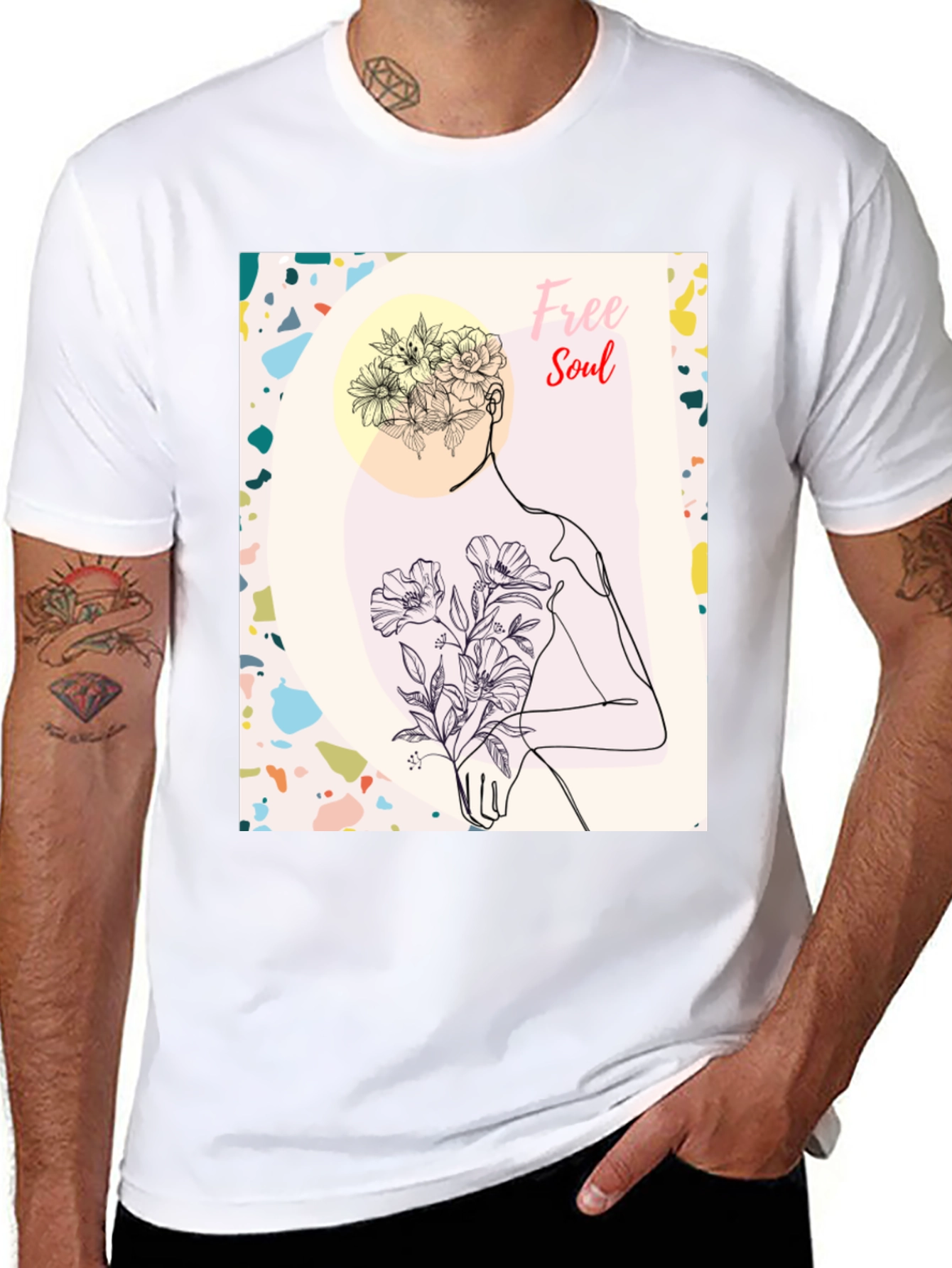 Free Soul Graphic Black T-Shirt