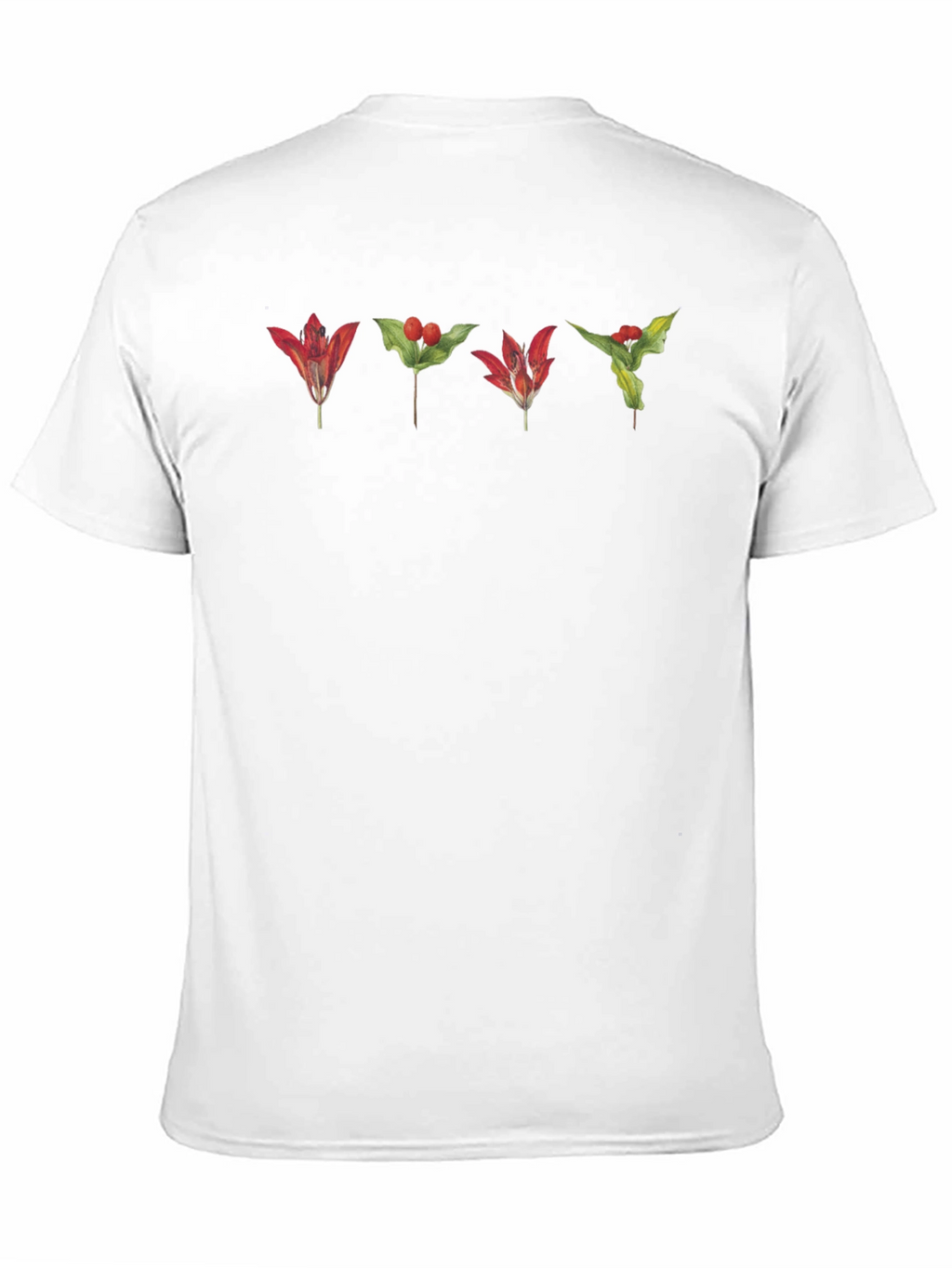 Botanical Red Floral T-Shirt
