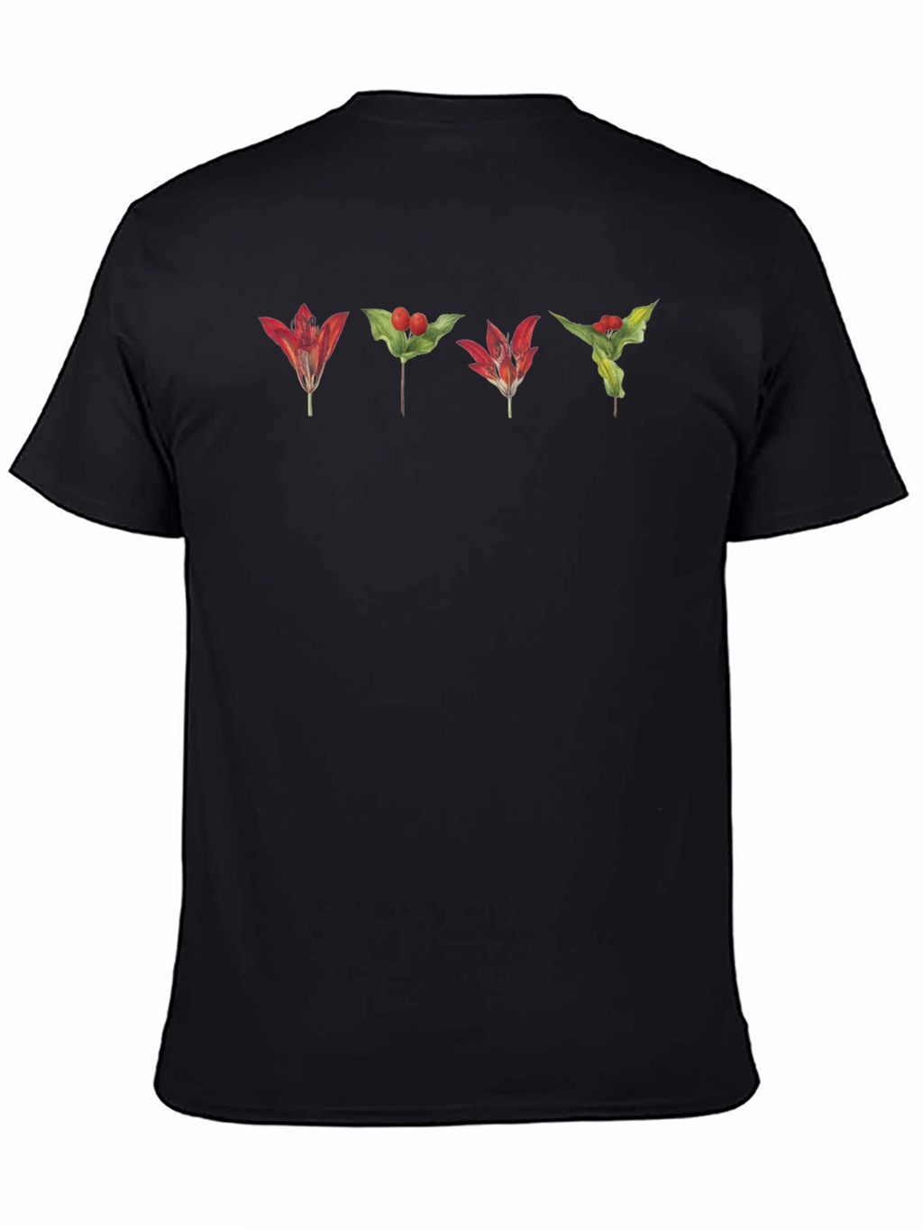 Botanical Red Floral T-Shirt