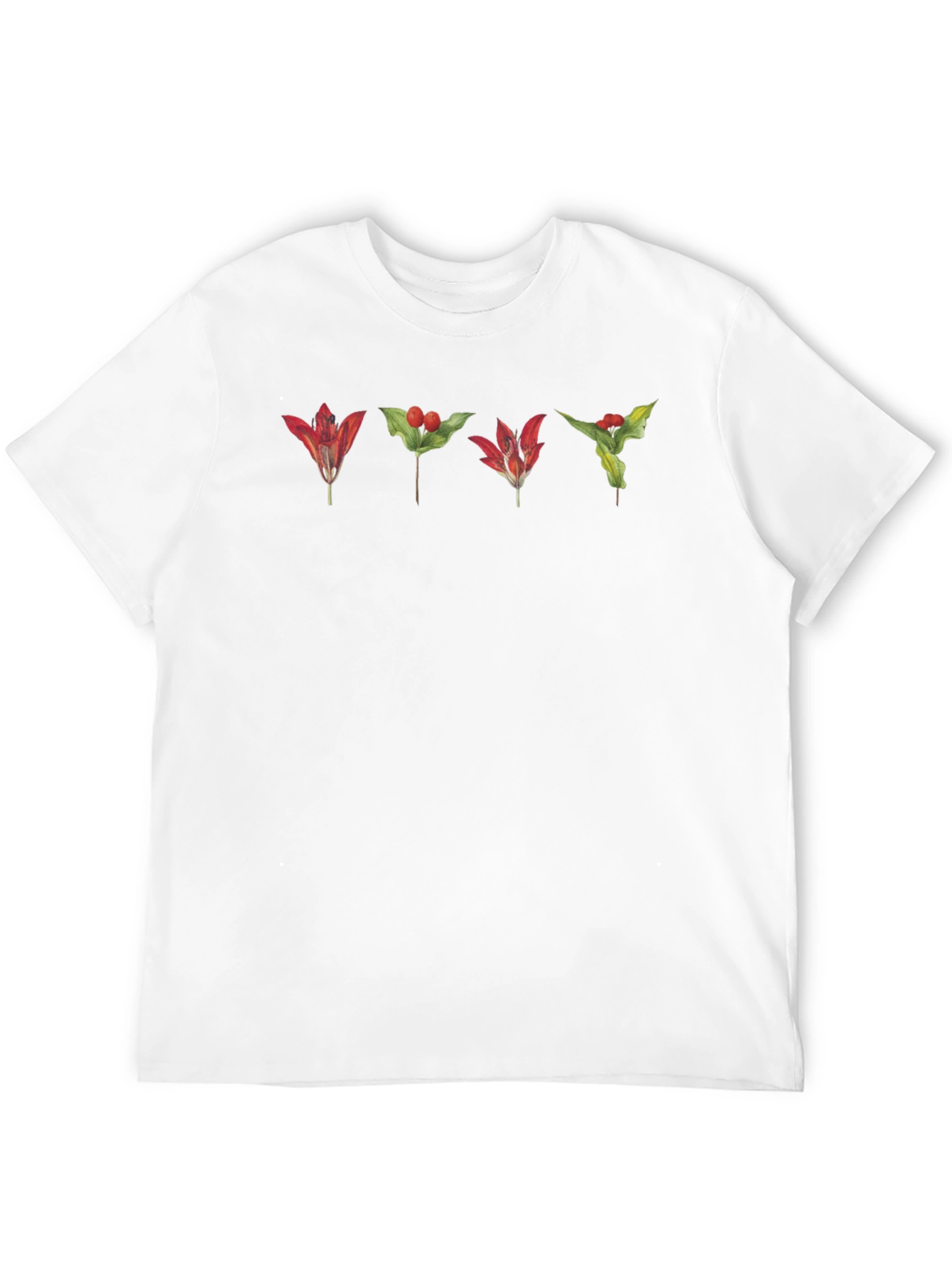 Botanical Red Floral T-Shirt