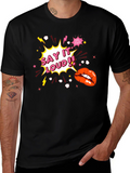 Say It Loud! Graphic Print Black T-Shirt
