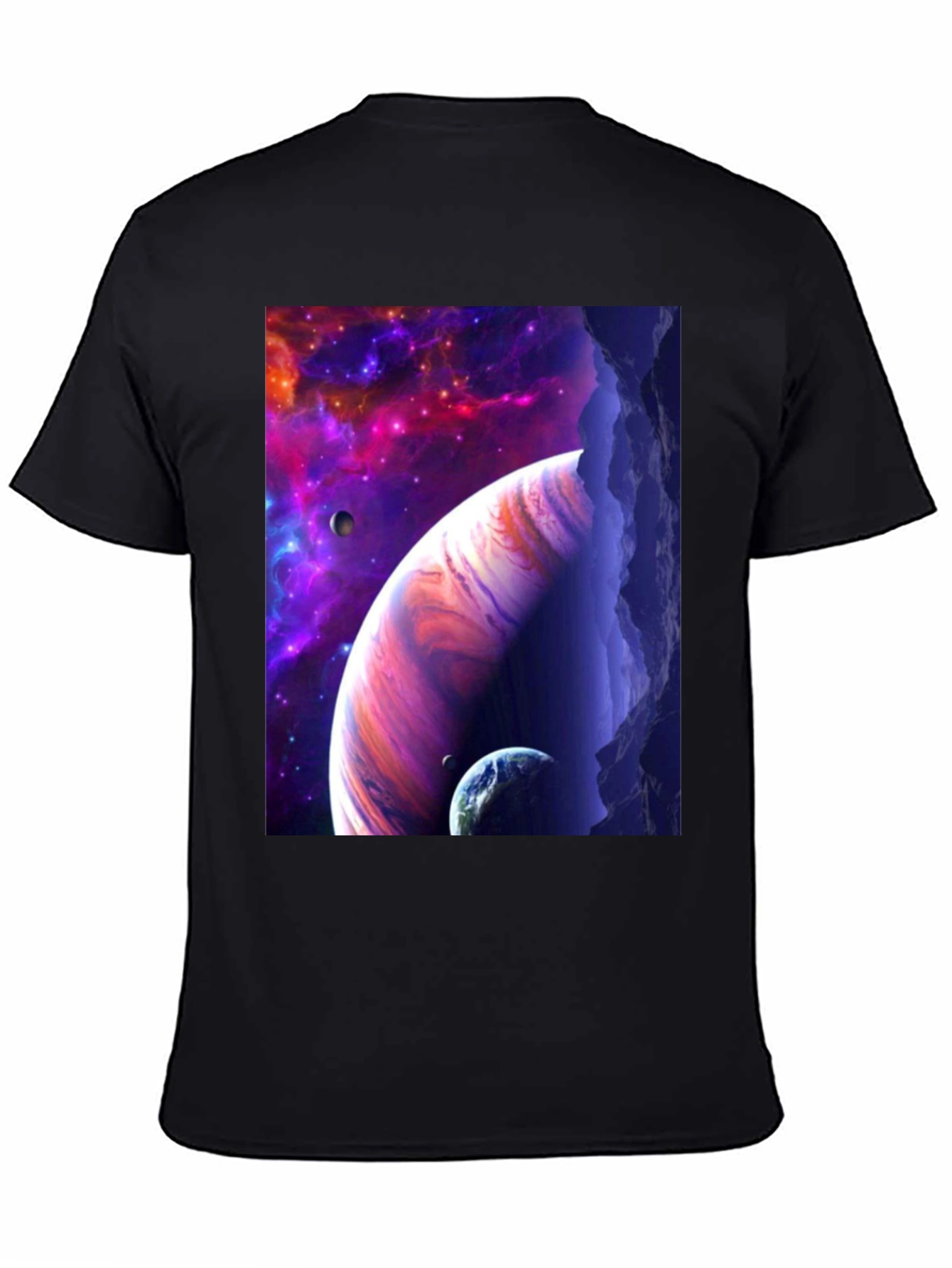 Cosmic Dreamer Black Graphic Tee