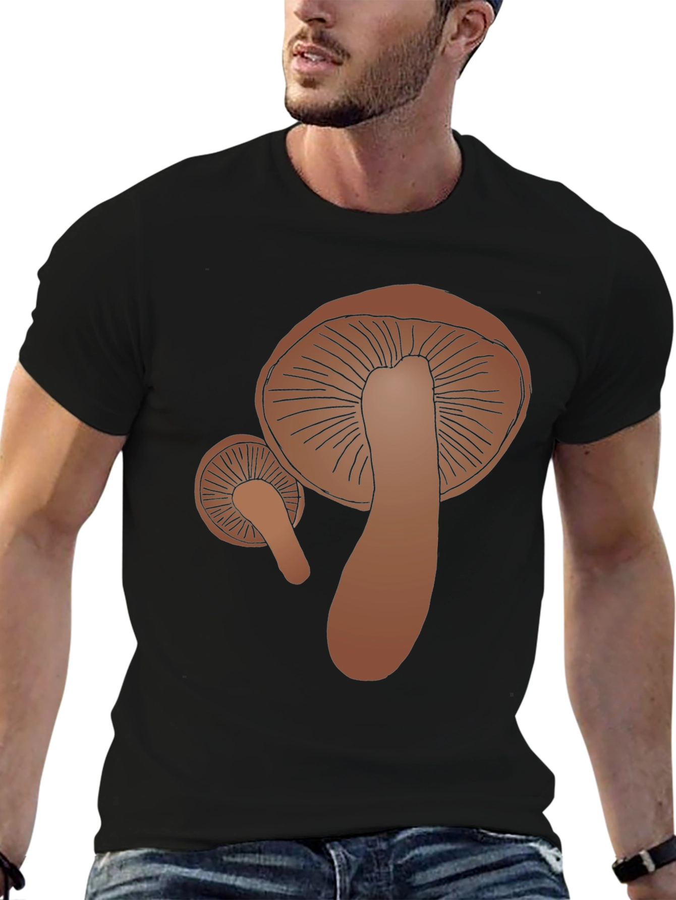 Mushroom Graphic Tee - Funky Fungi Fashion