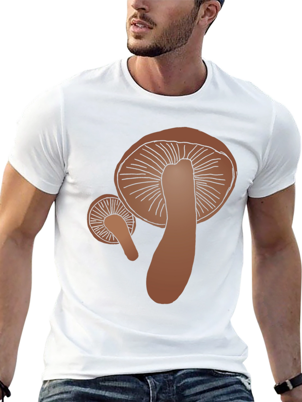 Mushroom Graphic Tee - Funky Fungi Fashion