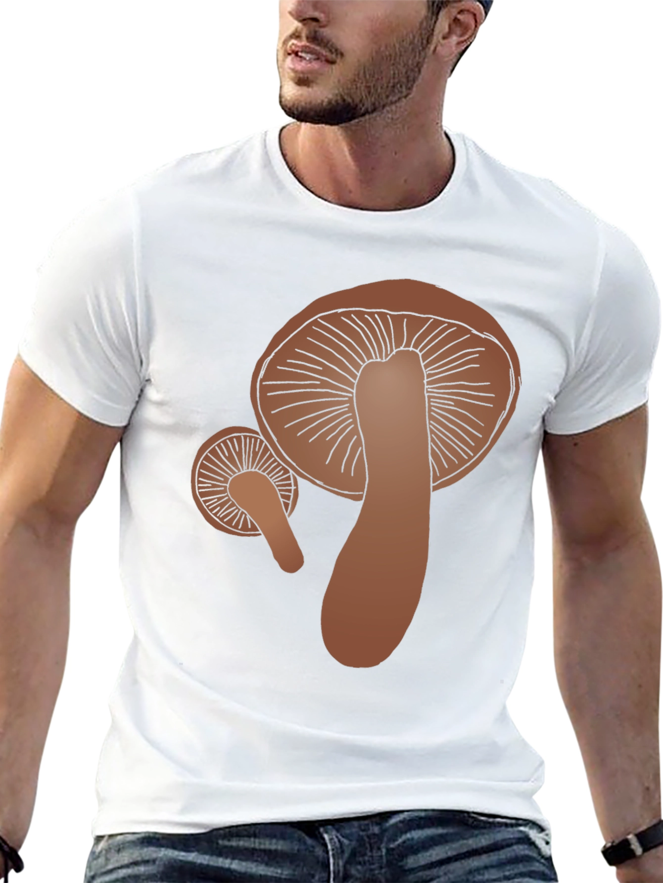 Mushroom Graphic Tee - Funky Fungi Fashion