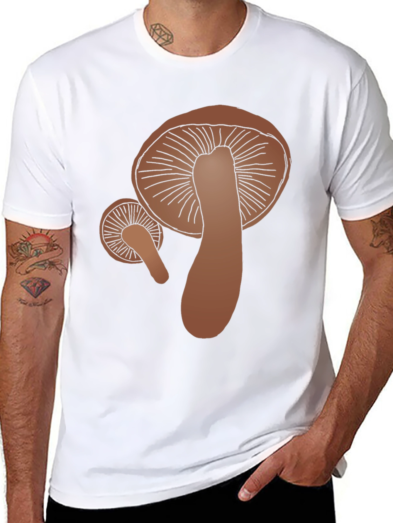 Mushroom Graphic Tee - Funky Fungi Fashion