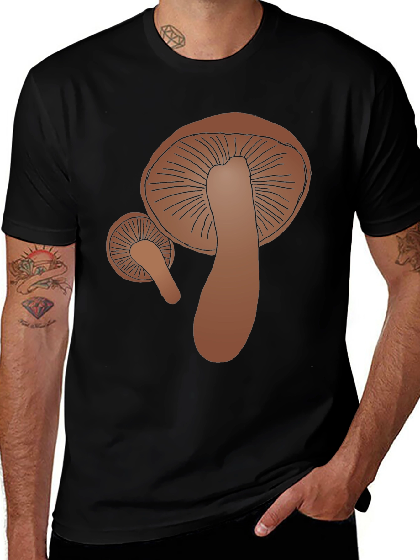 Mushroom Graphic Tee - Funky Fungi Fashion