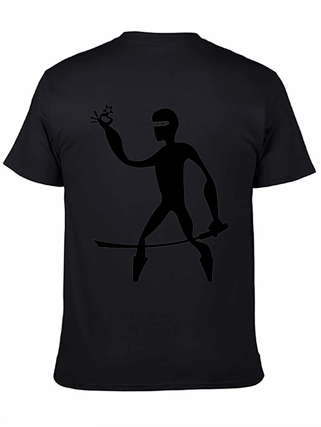 Ninja Silhouette Black T-Shirt