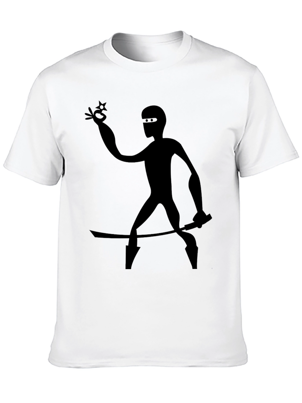 Ninja Silhouette Black T-Shirt