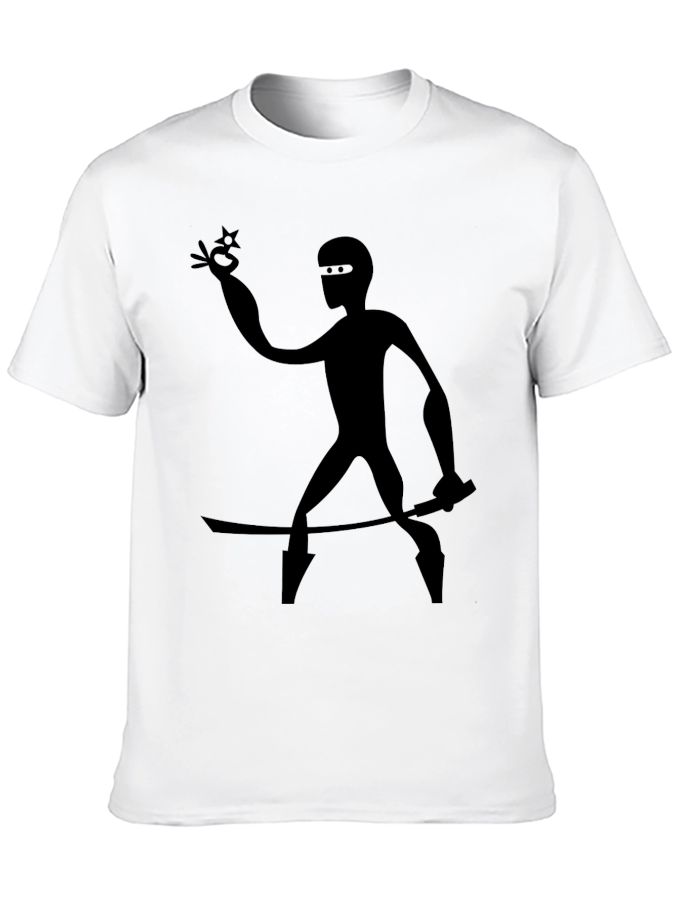 Ninja Silhouette Black T-Shirt