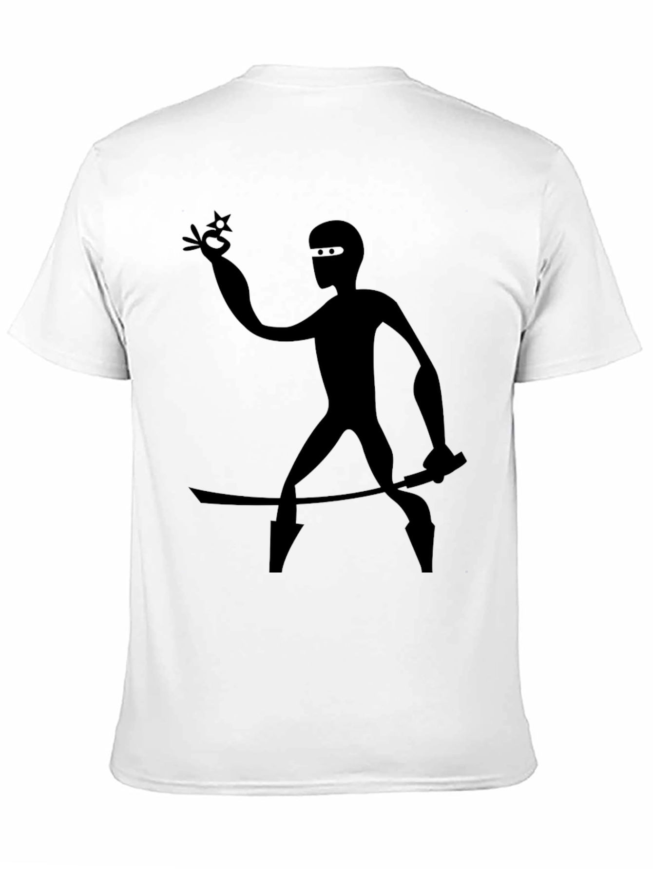 Ninja Silhouette Black T-Shirt