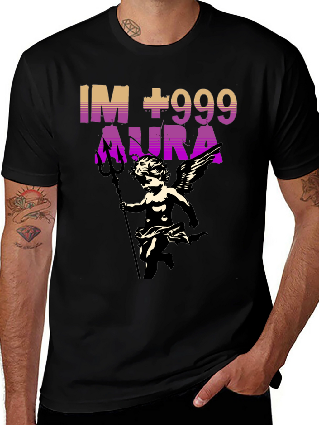 IM +999 Aura Graphic Print T-Shirt