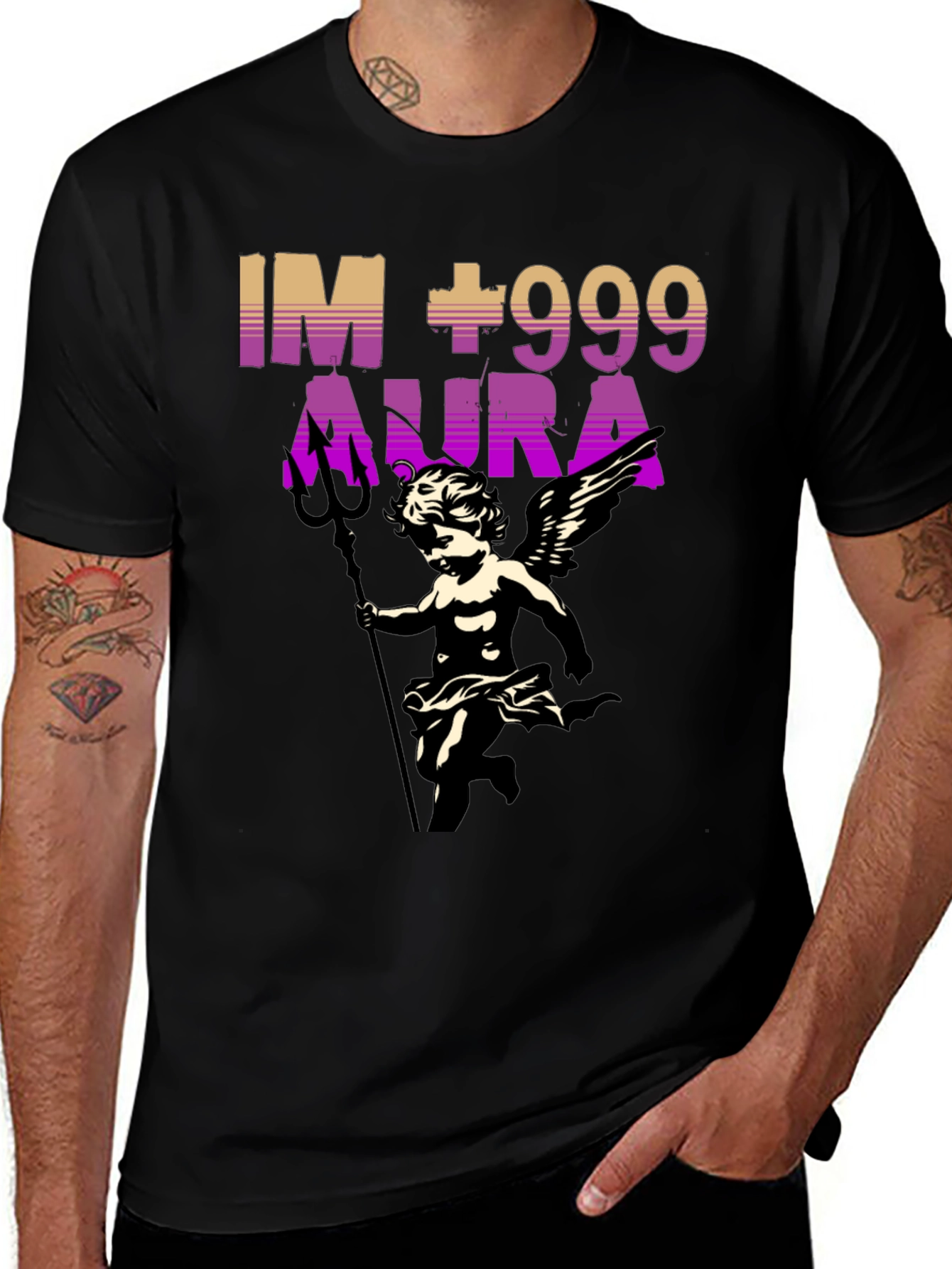 IM +999 Aura Graphic Print T-Shirt