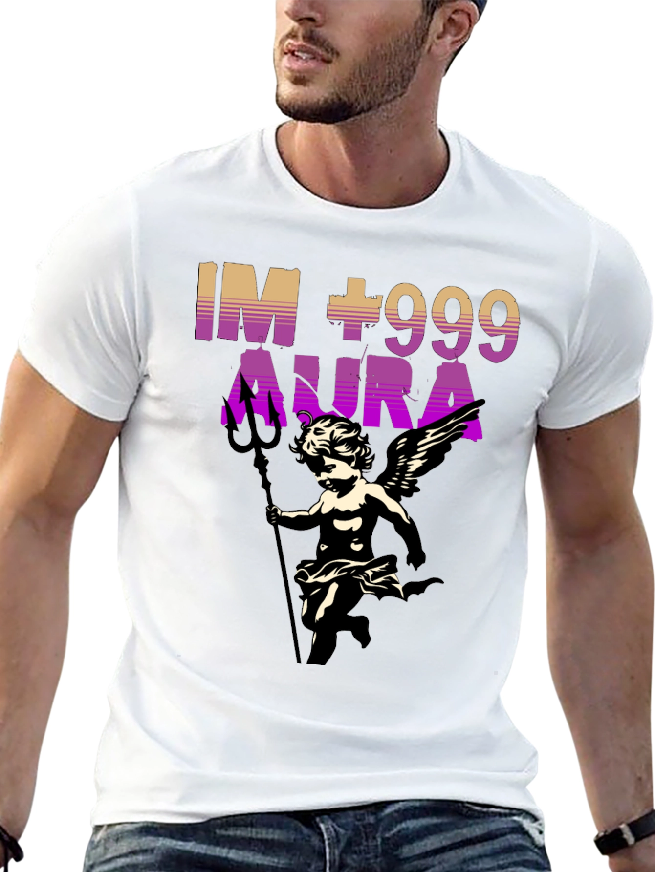 IM +999 Aura Graphic Print T-Shirt