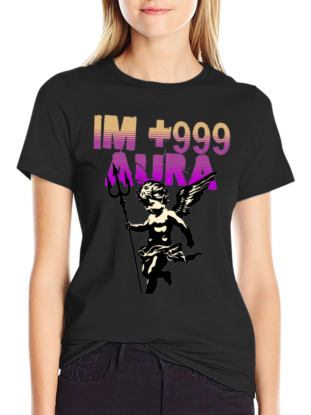 IM +999 Aura Graphic Print T-Shirt