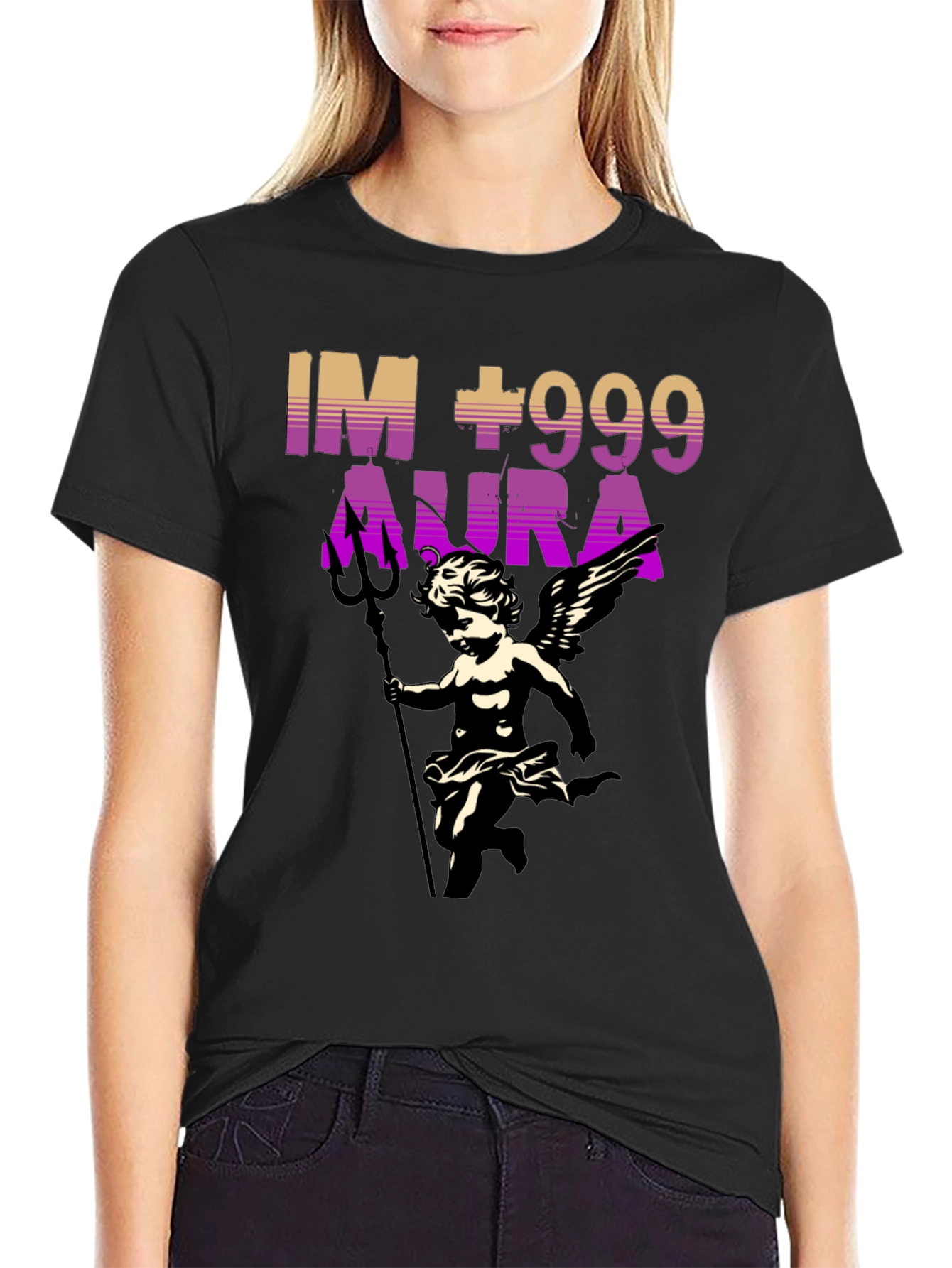 IM +999 Aura Graphic Print T-Shirt