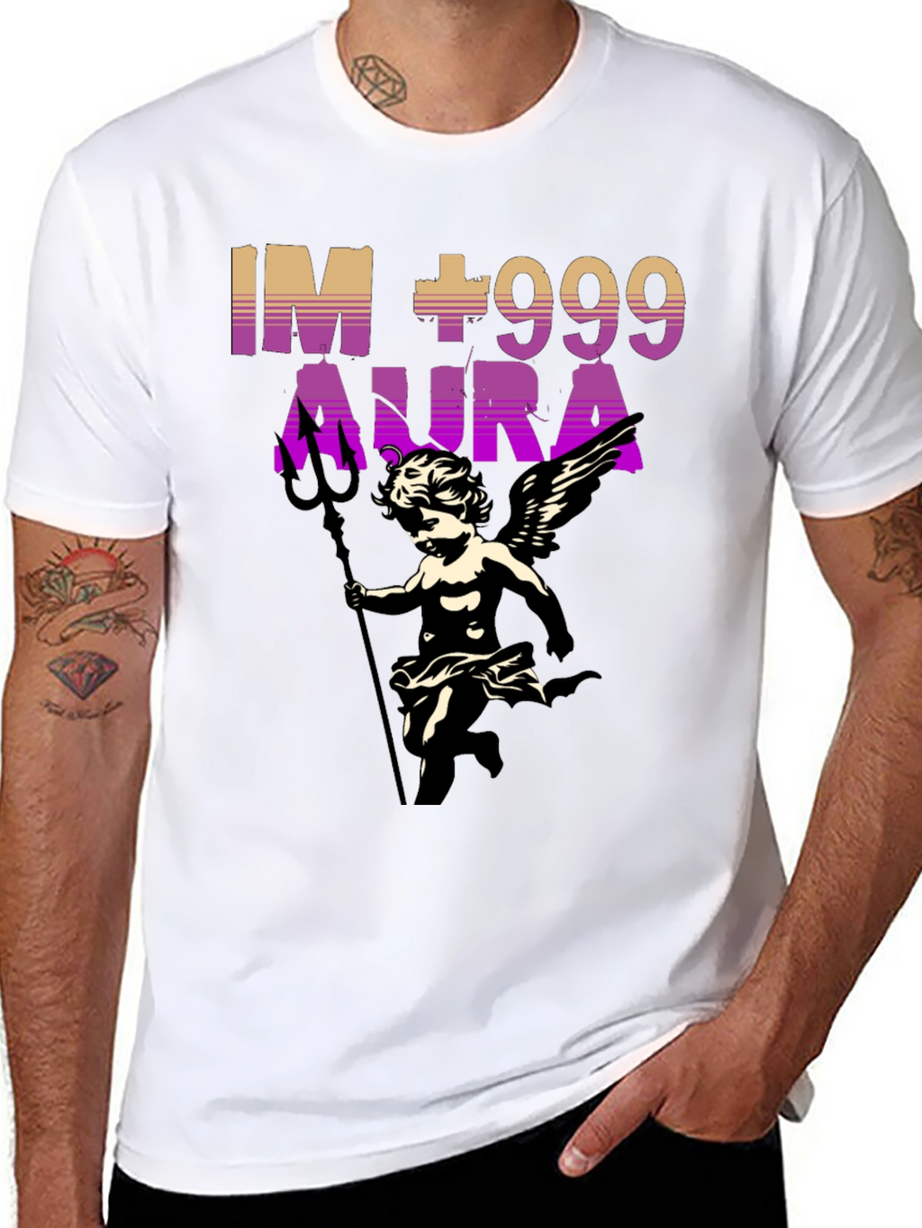 IM +999 Aura Graphic Print T-Shirt