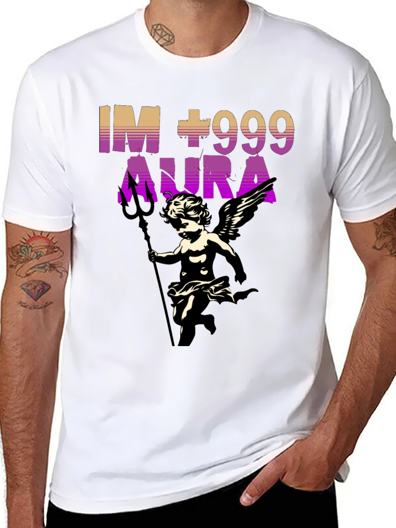 IM +999 Aura Graphic Print T-Shirt