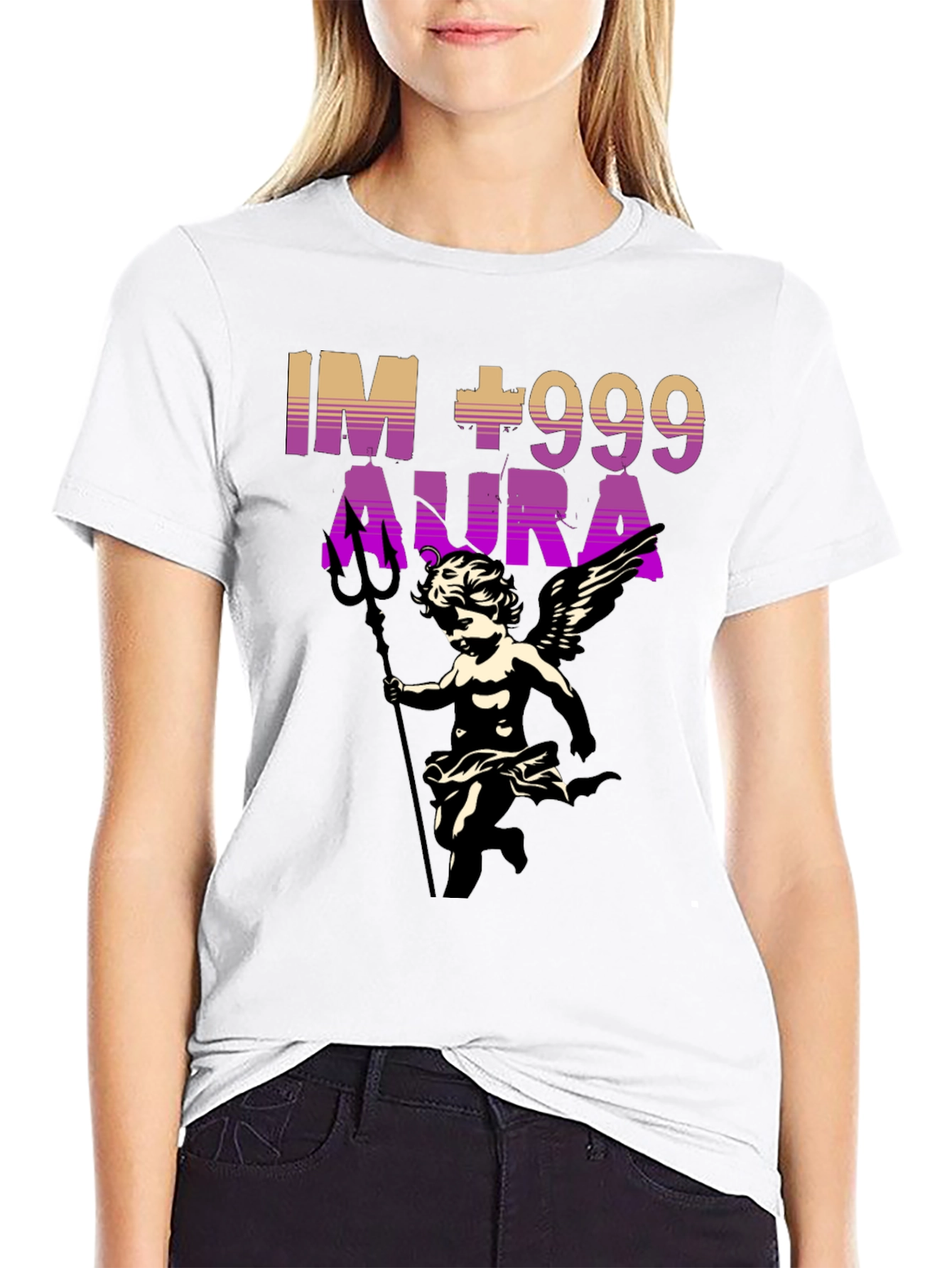 IM +999 Aura Graphic Print T-Shirt