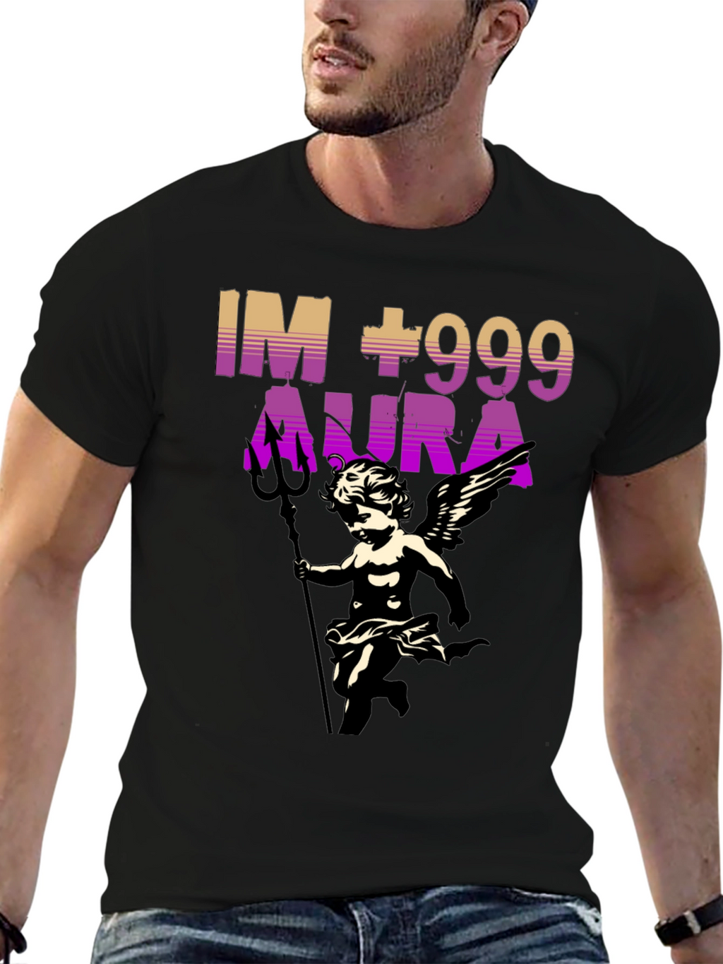 IM +999 Aura Graphic Print T-Shirt