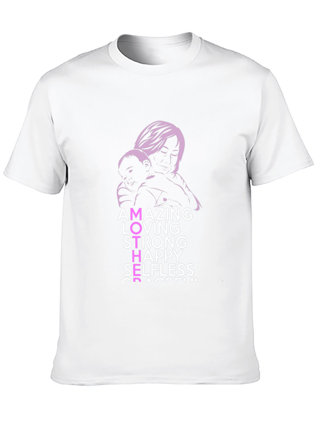 Amazing Mother Graphic Tee - Black