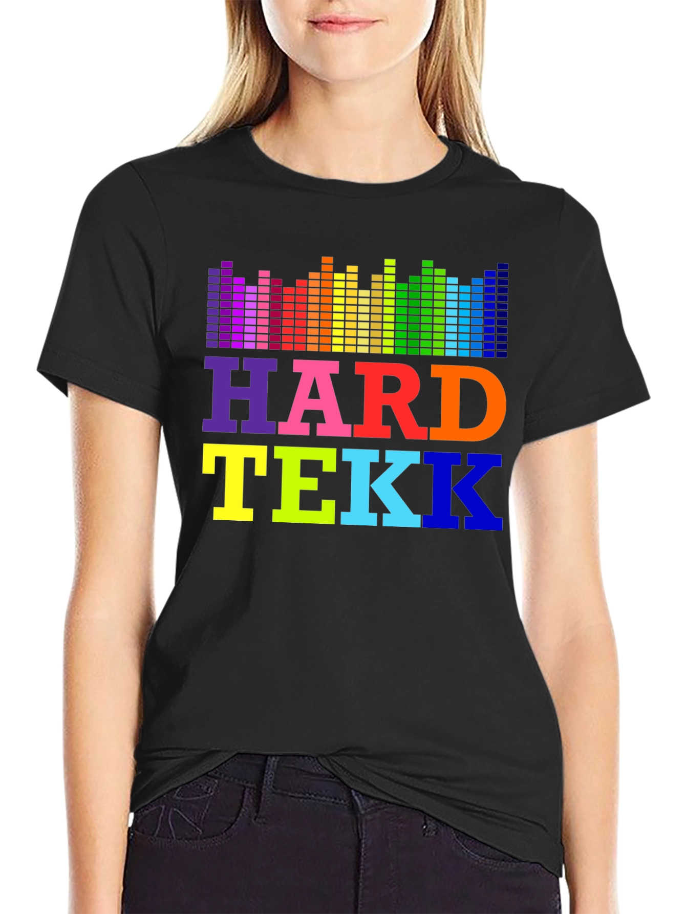 Hard Tekk Rainbow Graphic T-Shirt - EDM Music Festival Rave Wear