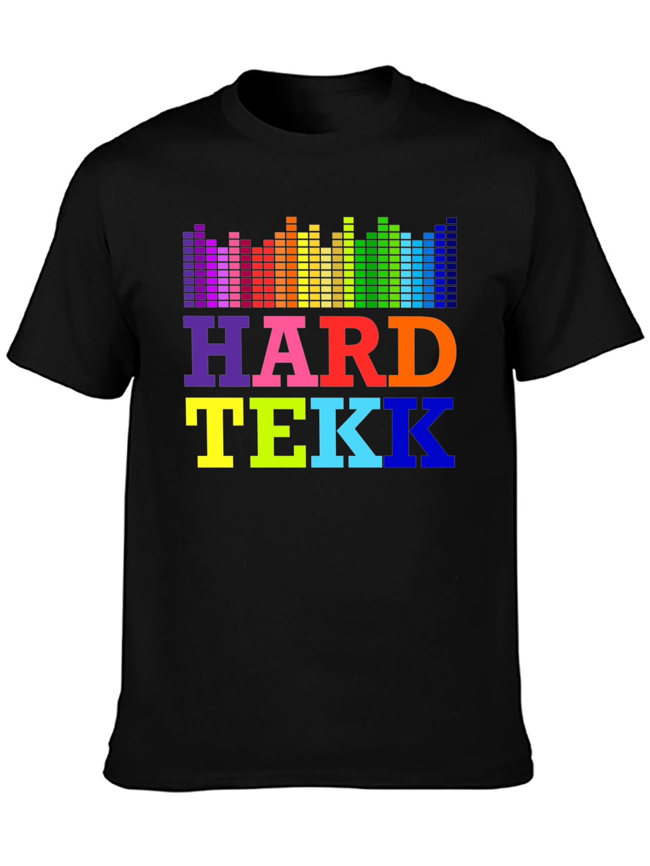 Hard Tekk Rainbow Graphic T-Shirt - EDM Music Festival Rave Wear