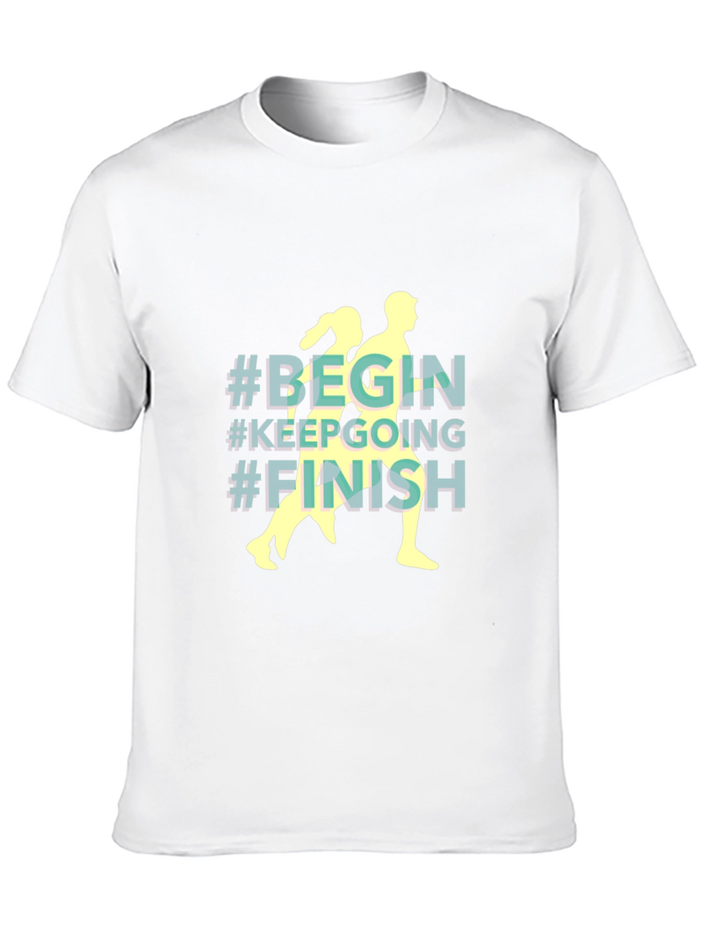 Begin Keep Going Finish Black T-Shirt