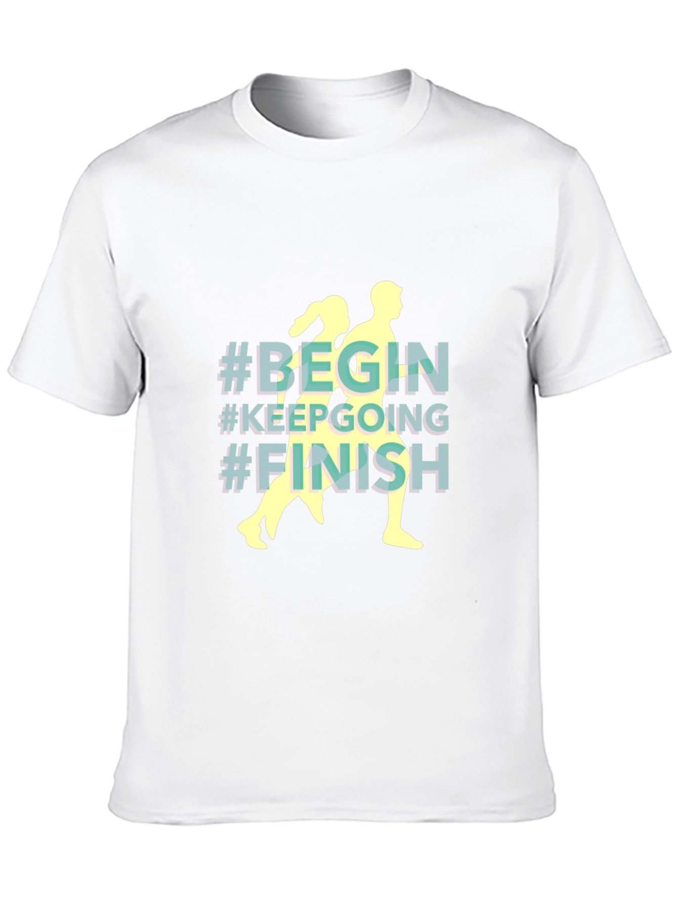 Begin Keep Going Finish Black T-Shirt