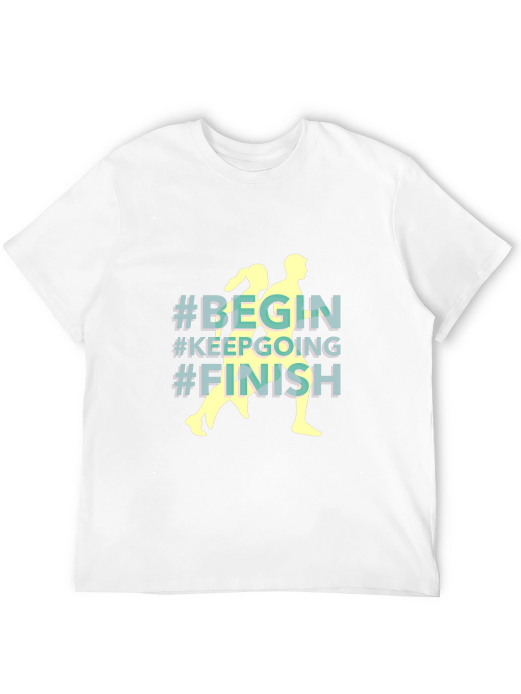 Begin Keep Going Finish Black T-Shirt