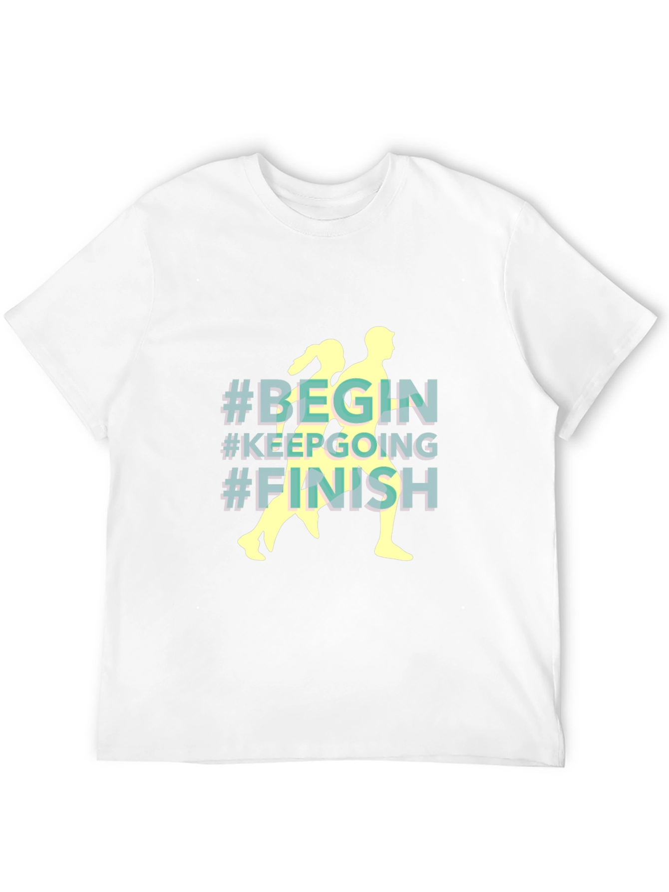Begin Keep Going Finish Black T-Shirt