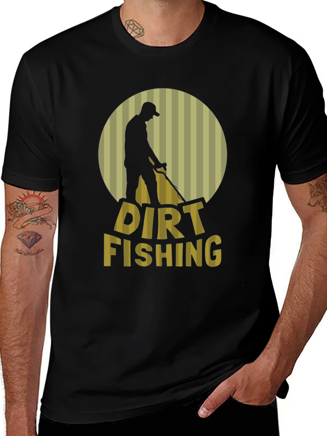 Dirt Fishing T-Shirt - Metal Detecting Hobby Tee