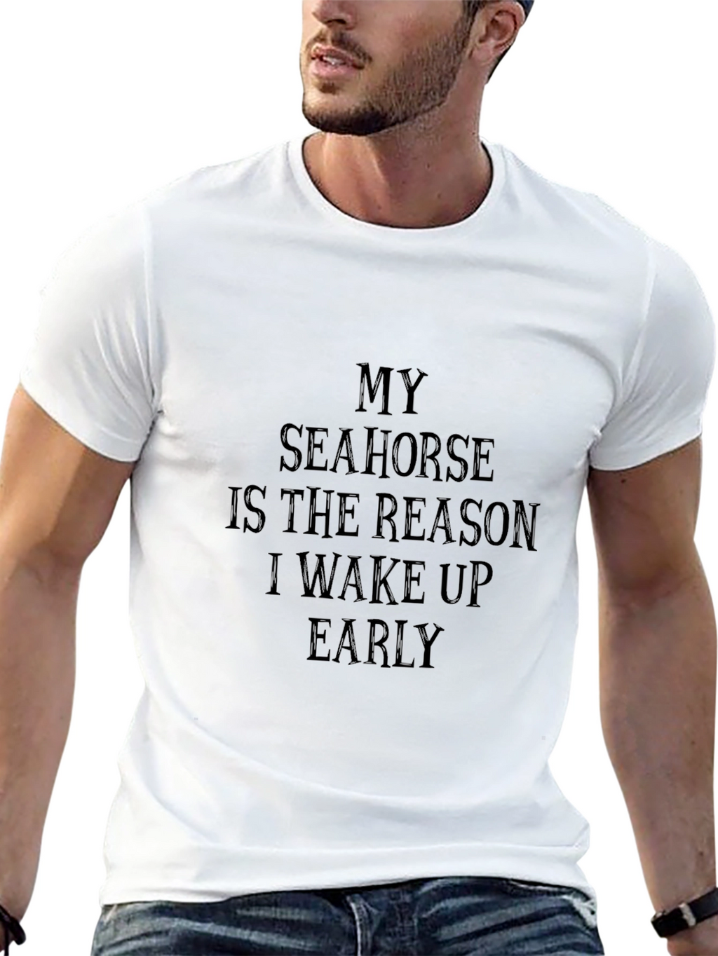 My Seahorse Reason T-Shirt - Black