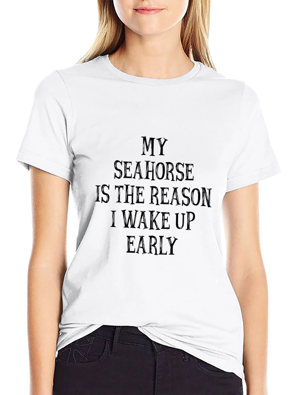 My Seahorse Reason T-Shirt - Black