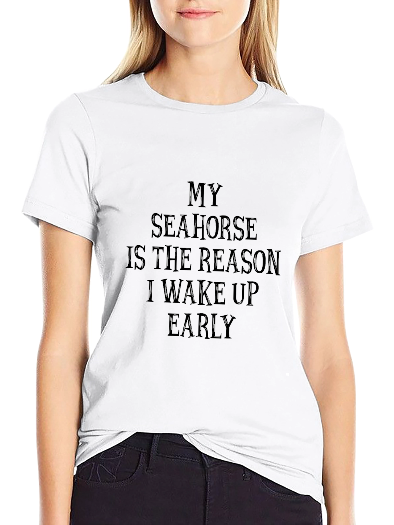 My Seahorse Reason T-Shirt - Black