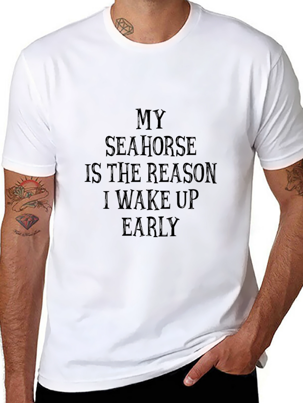 My Seahorse Reason T-Shirt - Black